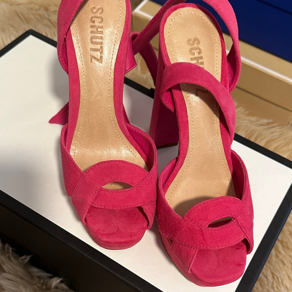 SCHUTZ Women's Vibrant Pink Heels